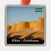 Khiva City Wall - Oezbekistan Metalen Ornament (Voorkant)