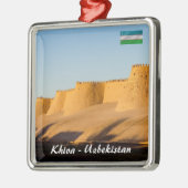 Khiva City Wall - Oezbekistan Metalen Ornament (Links)