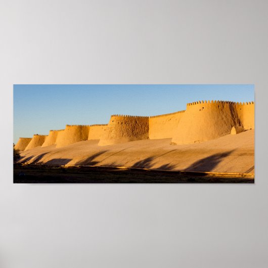 Khiva City Wall - Oezbekistan Poster (Voorkant)