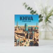 Khiva Oezbekistan Briefkaart (Staand voorkant)
