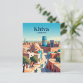 Khiva Oezbekistan Briefkaart (Staand voorkant)