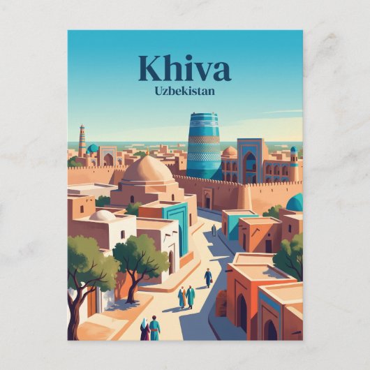 Khiva Oezbekistan Briefkaart (Voorkant)
