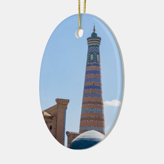Khiva, Oezbekistan - Islam Khodja Minaret Keramisch Ornament (Links)