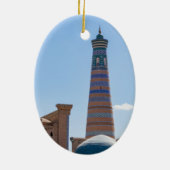 Khiva, Oezbekistan - Islam Khodja Minaret Keramisch Ornament (Achterkant)