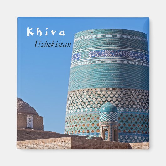 Khiva, Oezbekistan - Islam Khodja Minaret Magneet (Voorkant)