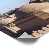 Khiva, Oezbekistan - Islam Khodja Minaret & Moskee Poster (Hoek)