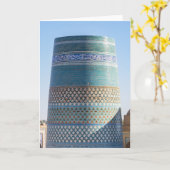 Khiva, Oezbekistan - Kalta Minor Minaret Kaart (Gele Bloem)