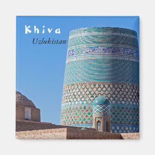 Khiva, Oezbekistan - Minaret van Islam Khodja Magneet