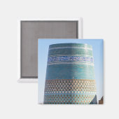 Khiva, Oezbekistan - onafgewerkt Kalta minor Minar Magneet (Voorkant / Achterkant)