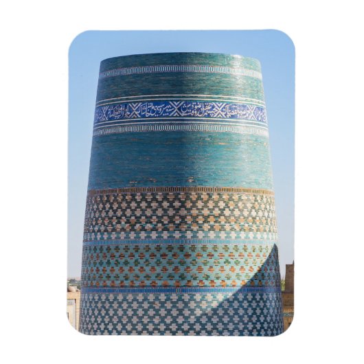 Khiva, Oezbekistan - onafgewerkt Kalta minor Minar Magneet (Verticaal)
