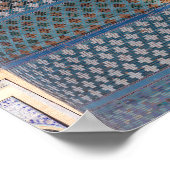 Khiva, Oezbekistan - onafgewerkt Kalta minor Minar Poster (Hoek)