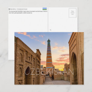 Khiva, Oezbekistan Reisansichtkaart Briefkaart