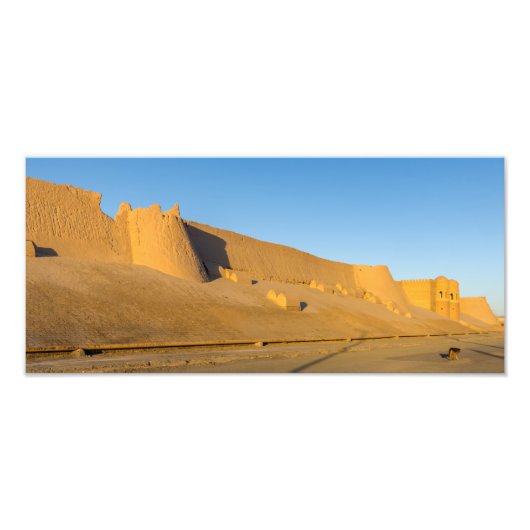 Khiva Stadsmuur - Oezbekistan Foto Afdruk (Voorkant)