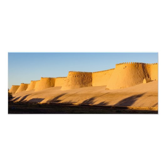 Khiva Stadsmuur - Oezbekistan Foto Afdruk (Voorkant)