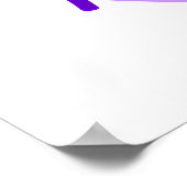 Khloe in Paars Poster (Hoek)