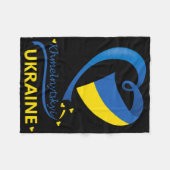 Khmelnytskyi Ukraine National Flag Heart Emblem Cr Fleece Deken (Voorkant (Horizontaal))