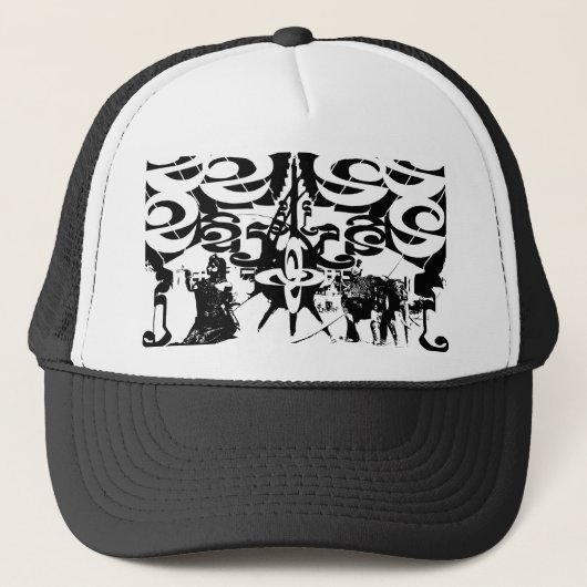 Khmer Heritage Design Trucker Hat Pet (Voorkant)