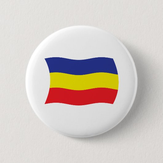 Khmer Kampuchea Krom Vlag Knop Ronde Button 5,7 Cm (Voorkant)