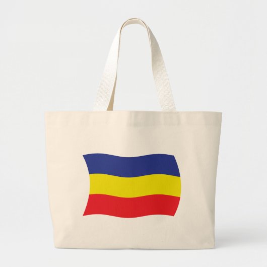 Khmer Kampuchea Krom Vlag Schoudertas Grote Tote Bag (Voorkant)