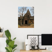 Khmer Kasteel ... Buriram, Isaan, Thailand Poster (Thuiskantoor)