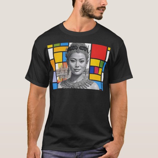 Khmer Prinses met Angkor Wat T-shirt (Voorkant)