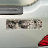Khmer Stone Face ... Bayon Temple, Cambodja Bumpersticker (Op auto)