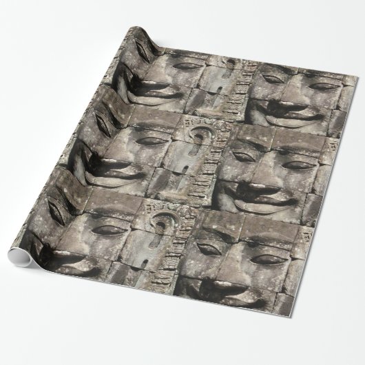 Khmer Stone Face ... Bayon Temple, Cambodja Cadeaupapier (Uitgerold)