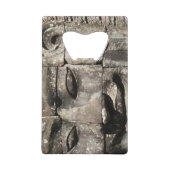 Khmer Stone Face ... Bayon Temple, Cambodja Creditkaart Flessenopener (Voorkant)