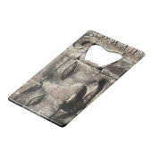 Khmer Stone Face ... Bayon Temple, Cambodja Creditkaart Flessenopener (Achterkant Gekanteld)