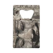 Khmer Stone Face ... Bayon Temple, Cambodja Creditkaart Flessenopener (Achterkant)