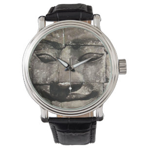 Khmer Stone Face ... Bayon Temple, Cambodja Horloge
