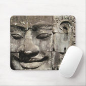Khmer Stone Face ... Bayon Temple, Cambodja Muismat (Met muis)