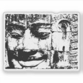 Khmer Stone Face ... Bayon Temple, Cambodja Sticker (Voorkant)