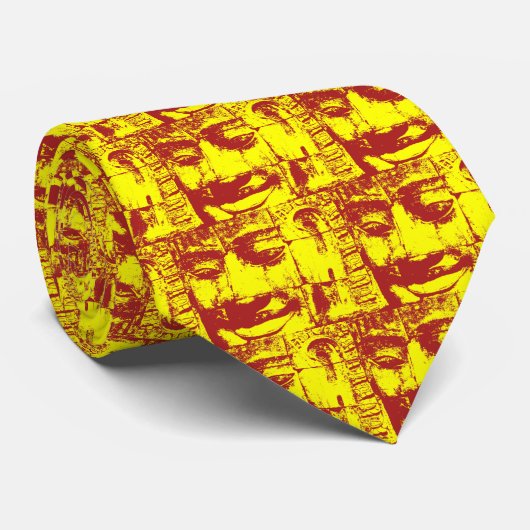 Khmer Stone Face ... Bayon Temple, Cambodja Stropdas (Opgerold)