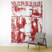 Khmer Stone Face ... Bayon Temple, Cambodja Tapest Wandkleed (In situ)