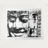 Khmer Stone Face ... Bayon Temple, Cambodja Wandkleed (Voorkant (horizontaal))