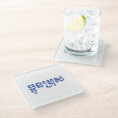 Khmer Young Brother - Aun Bro / ប្ អូ ប្ រុ ស Glazen Onderzetter (Schuin)