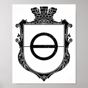 Khmut Oekraïne Wapen Vlag Donetsk Oblast  Poster