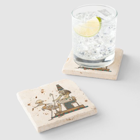 Khnum Stenen Onderzetter (Zijkant)