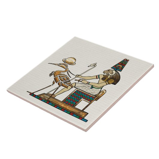 Khnum Tegeltje (Zijkant)