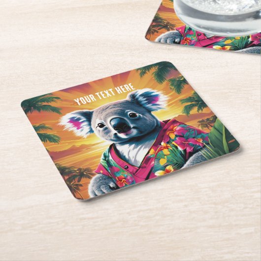 khoala kartonnen onderzetters (Schuin)