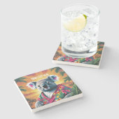 khoala stenen onderzetter (Zijkant)