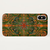Khokhloma Exotique iPhone Case (Achterkant (horizontaal))