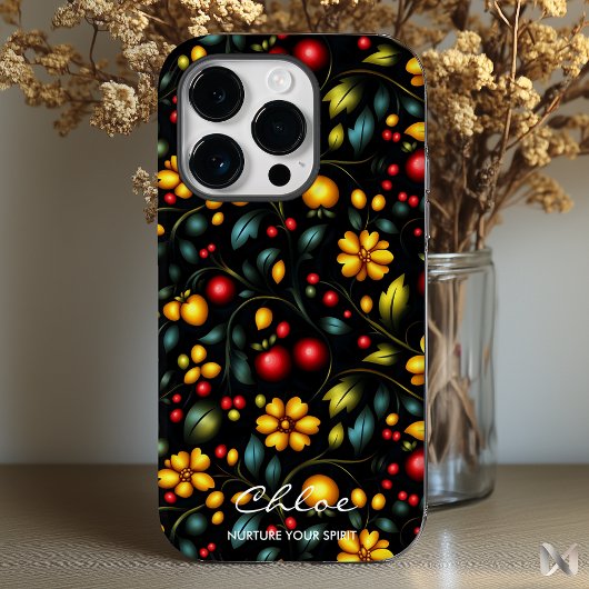 Khokhloma Floral Telefoonhoesje met Bold Modern Tw Case-Mate iPhone Case