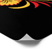 Khokhloma Hohloma Russisch Folk Art Poster (Hoek)