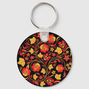 Khokhloma Hohloma Russische Folk Art Sleutelhanger
