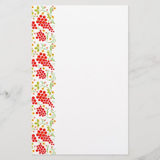 Khokhloma-patroon Briefpapier (Voorkant)
