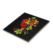 Khokhloma-patroon Tegeltje (Zijkant)