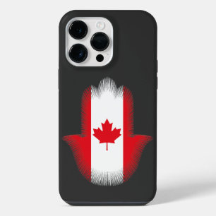 KHOMSSA Met Canadese vlag iPhone 14 Pro Max Hoesje