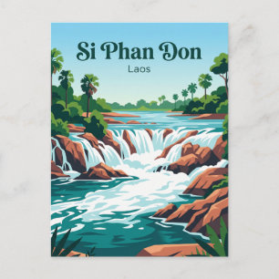 Khone Phapheng-watervallen Laos Briefkaart